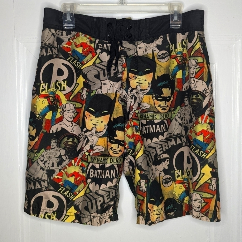 Batman and Robin Swim Trunks Men Medium